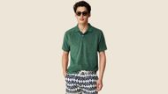 Terry cloth polo shirt (Image via J. Crew)